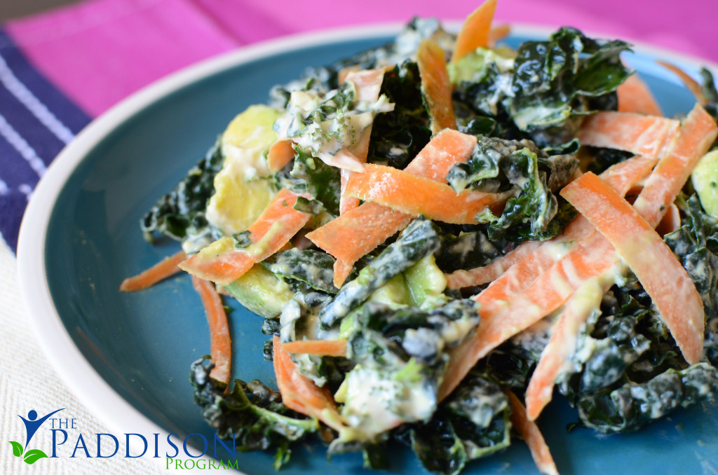 Kale Salad with Tahini Dressing 