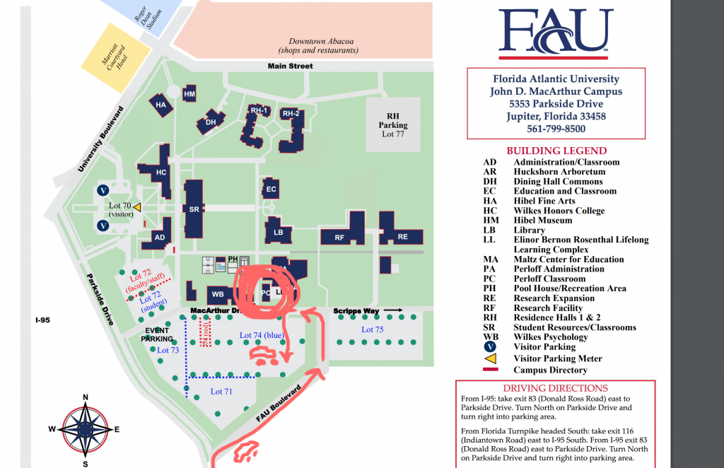 Map of FAU with Drawings The Paddison Program for Rheumatoid Arthritis